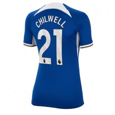 Chelsea Ben Chilwell #21 Hjemmedrakt Kvinner 2023-24 Kortermet